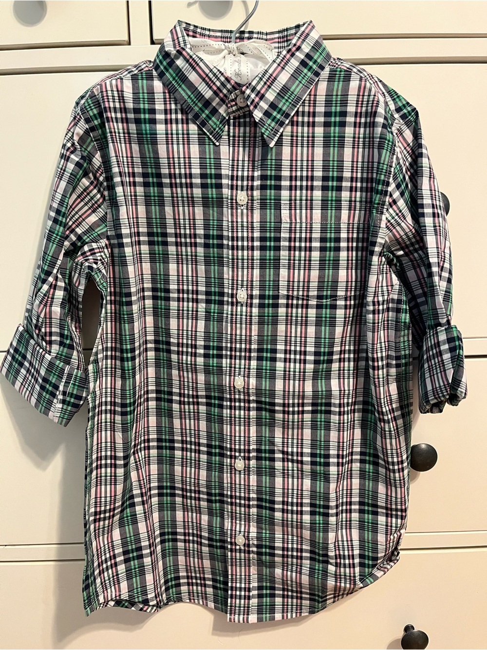 Boys Janie and Jack Plaid Button-Up Shirt